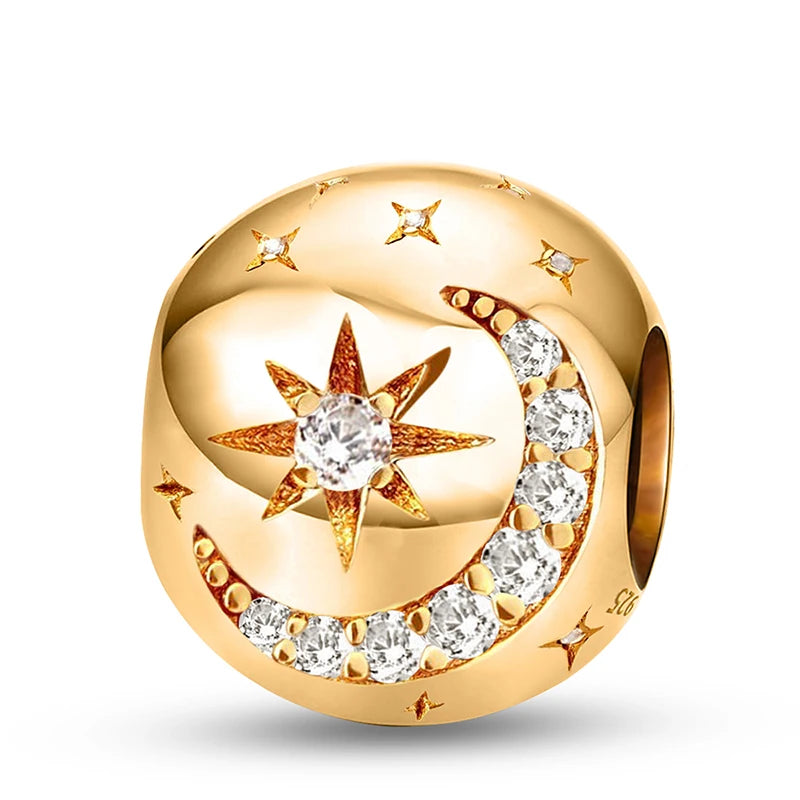 925 Silver Plated Cute Love Heart Firefly Golden Series Charms Bead Diy Bracelet Necklace Making Gift Of High Quality Jewelry