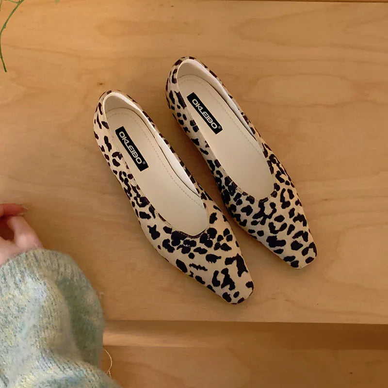 Fashion Pointed Toe Women Low Heel Pumps Shoes New In Spring Summer Female Shallow Footwear Dress Ladies Heeled Slip On Shoes