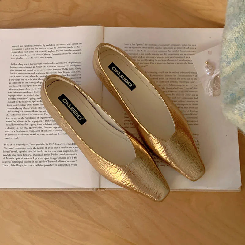 Fashion Pointed Toe Women Low Heel Pumps Shoes New In Spring Summer Female Shallow Footwear Dress Ladies Heeled Slip On Shoes