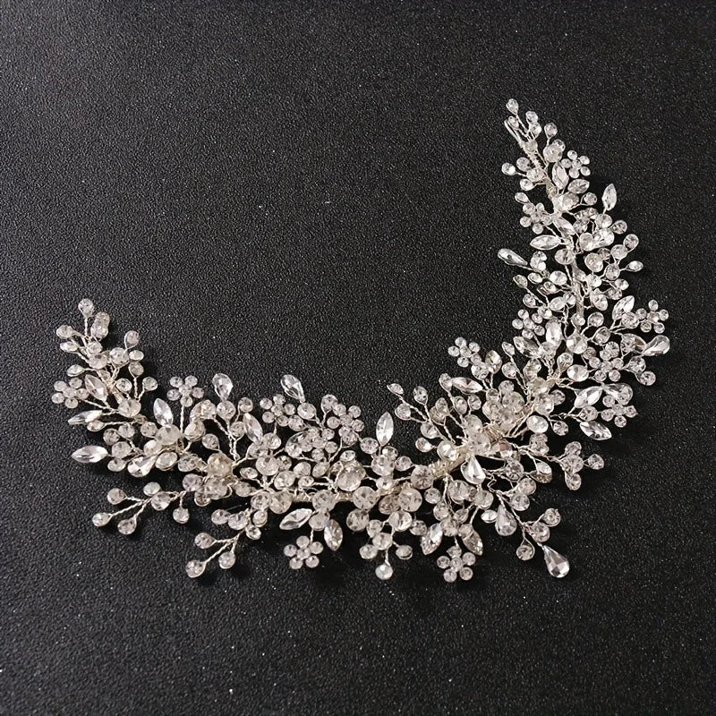 Crystal Rhinestone Bridal Wedding Headbands Tiaras Hairbands For Elegant Girls Bride Bridal Wedding Hair Accessories Headpieces