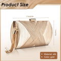 ABQR Tassel Fashion Ladies Clutch Bag Shoulder Handbags Female Party Wedding Evening Bag For Phone Purse Gold
