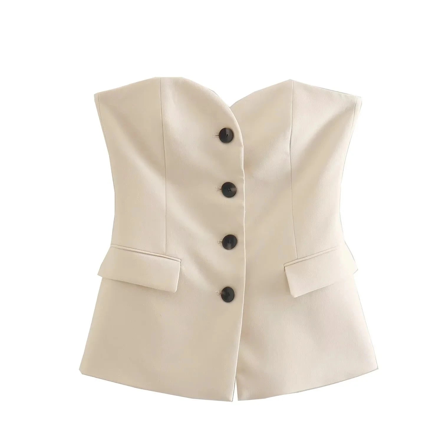 Women's Strapless Pant Suit Set
