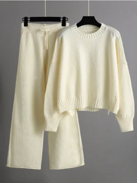 Cozy Knit Sweater & Pants Outfit Set