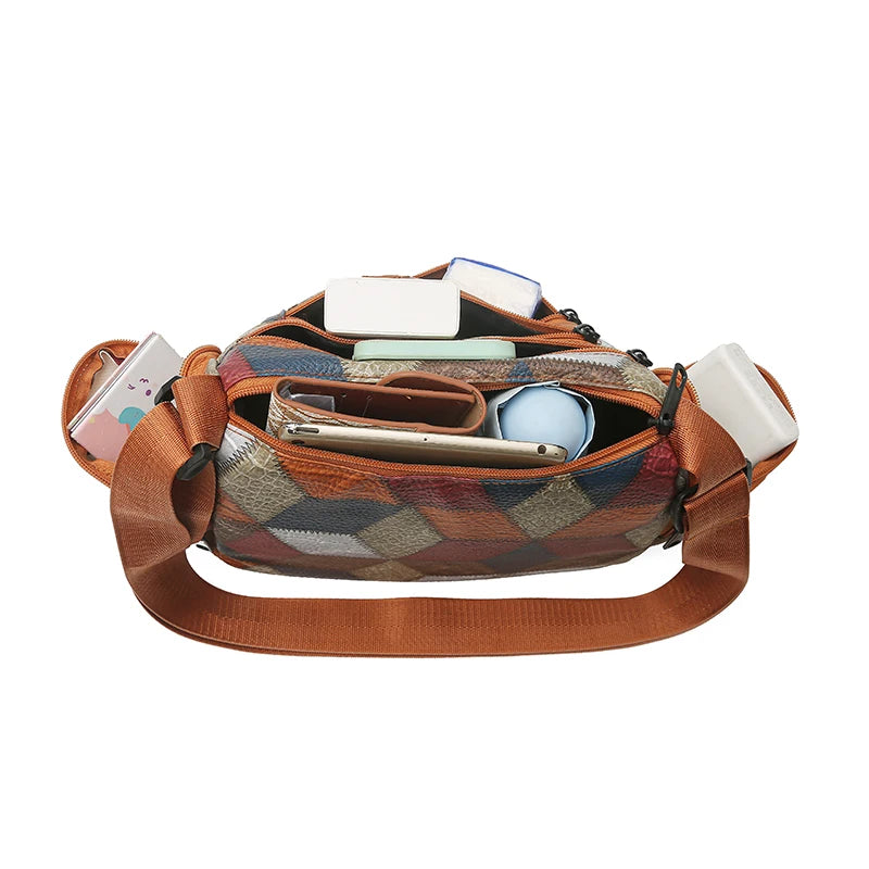 Diamond Splicing Fashionable Combination Set, High-Quality Casual Versatile, Adjustable Shoulder Strap, Versatile for Daily Use