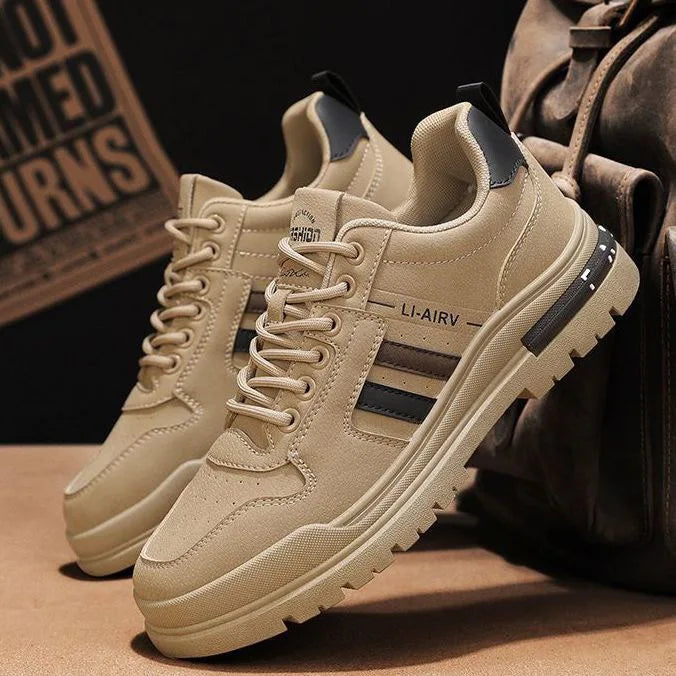 Spring and Summer Plus-size Shoes Outdoor Anti-slip Work Shoes Leather Sports Shoes Lightweight and Breathable Men's Sneaker