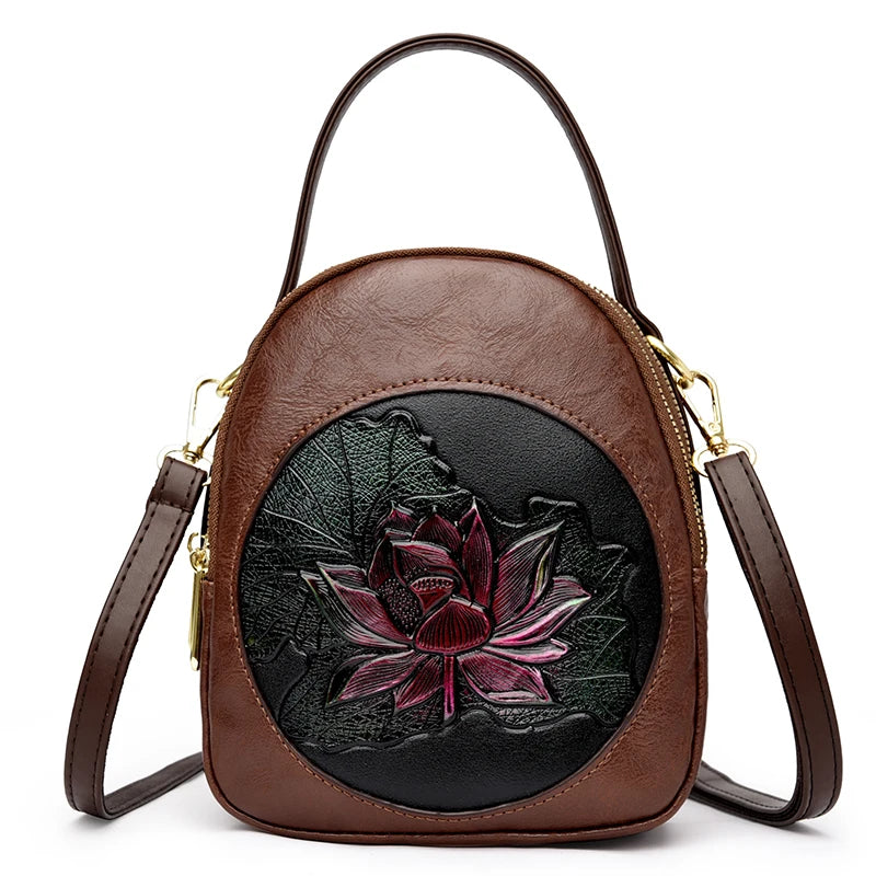 Casual Many Pockets Women PU Leather Handbag Purse 2024 Luxury Designer Shoulder Crossbody Sac High Quality Ladies Messenger Bag