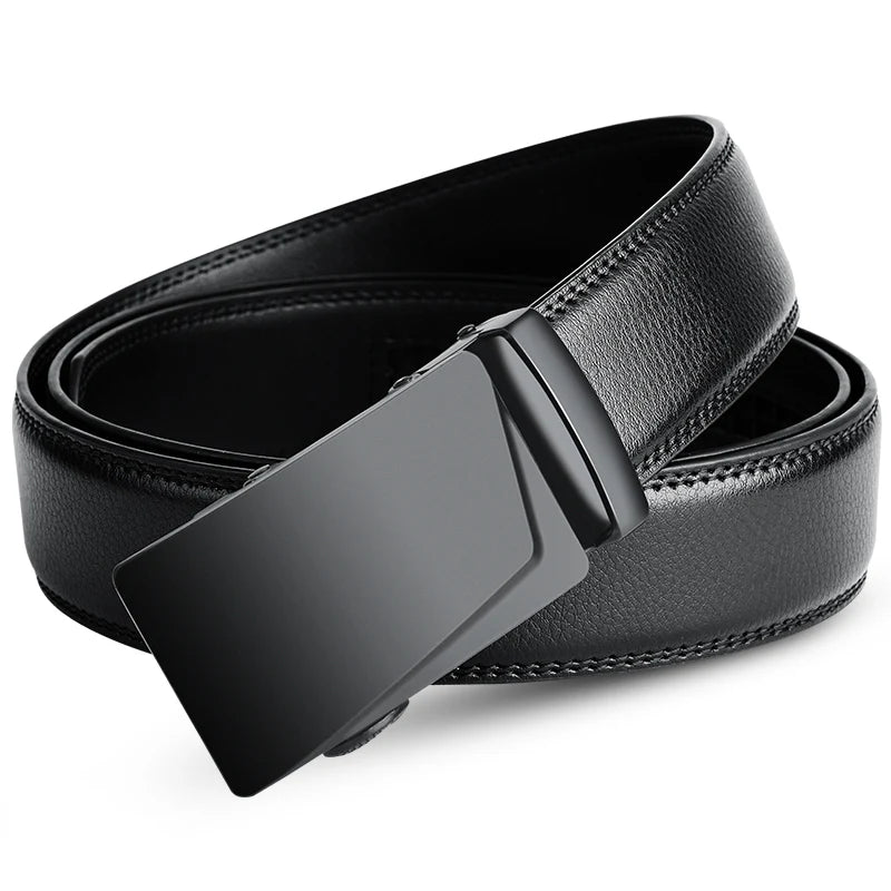 Plus  Large LONG Size 105 130 140 150 160 170cm Belt for Men Famous Brand Designer Automatic Buckle Wast Straps Belt PU Leather