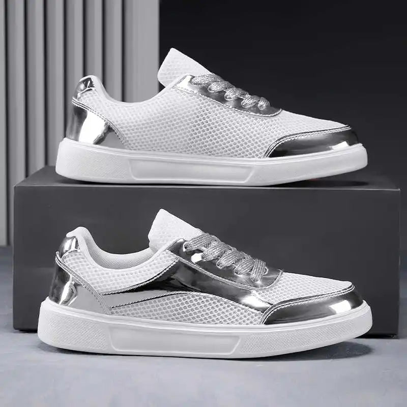 PU Leather Spring-autumn Shoes Wide Heel Woman Luxury Shoes Women Shoes With Heel Sneakers Sport Trends High-quality