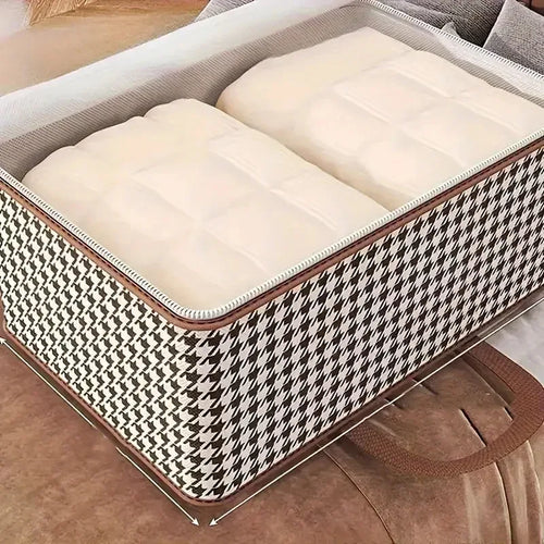 2025 New Storage Bag Quilt Storage Bag Large Capacity Portable Household Clothes Organizer With Handles Dustproof Foldable