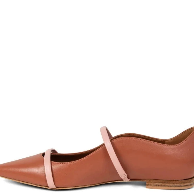 Fashion Women Autumn High Heels Shoes Pointed Toe Slip-On Square Heeled Ladies Pumps Ladies Metal Decoration Shallow Shoes