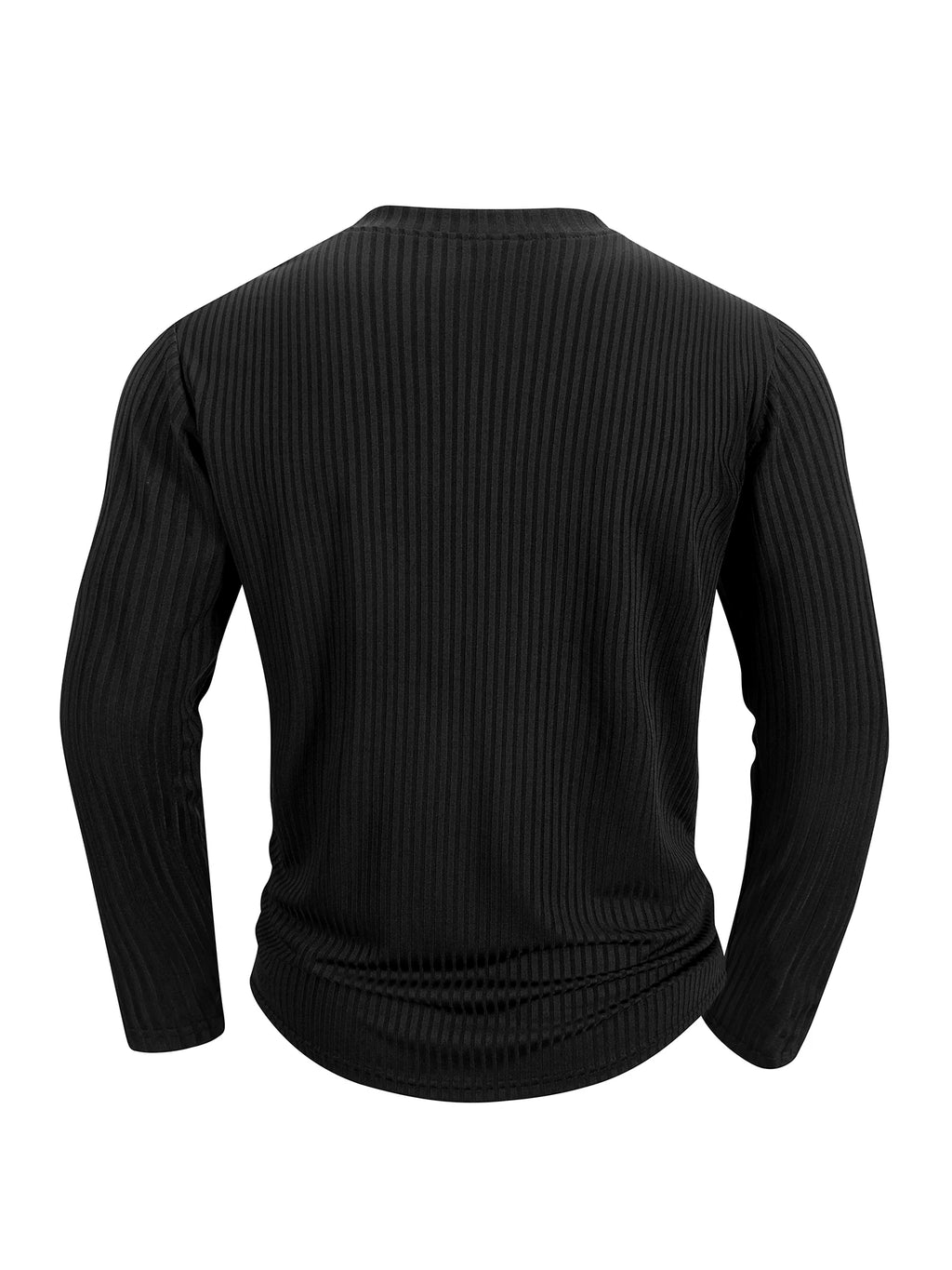 Spring Summer Men's Crew Neck Long Sleeve Top Fitness High Stretch Base Shirt Solid Color Casual Long Sleeve Pullover Clothing
