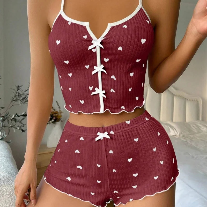 Cute Cami & Shorts Pajama Outfit