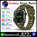Outdoor Sports Smart Watch Men 2.01" GPS Tracker Compass LED Flashlight 600mAh Battery Waterproof Bluetooth Call Smartwatch Man