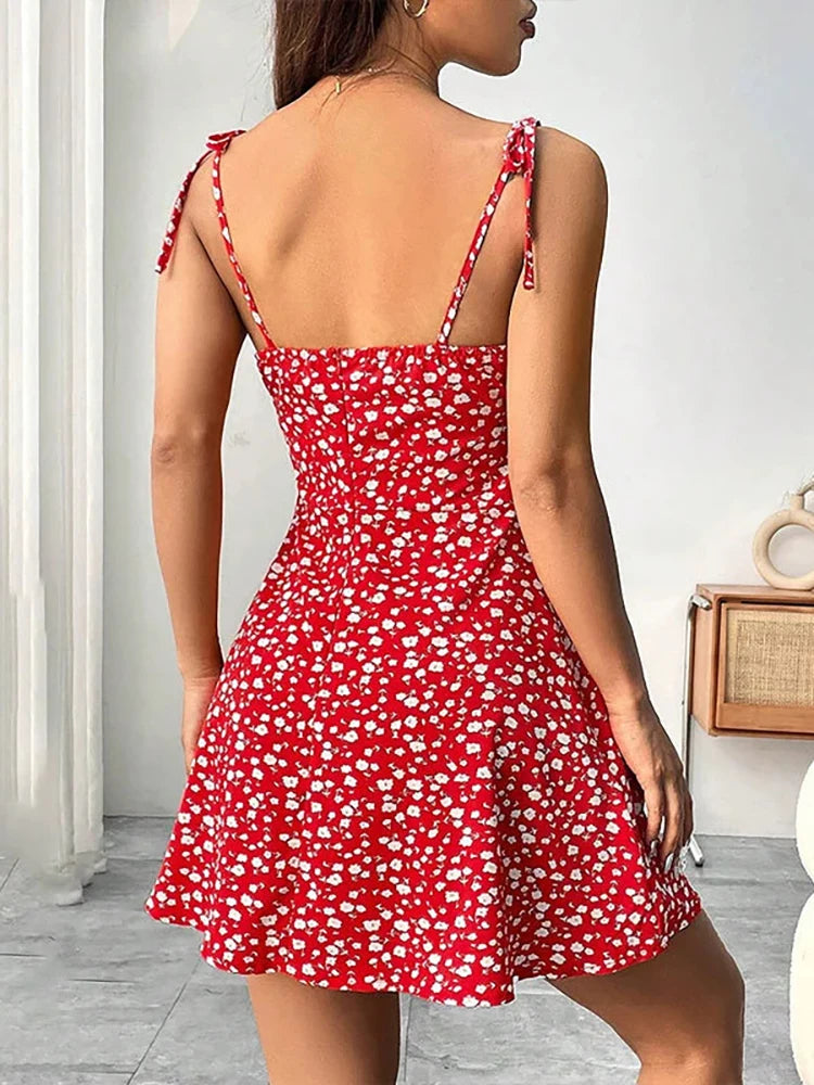 Women's Floral Spaghetti Strap Sundress