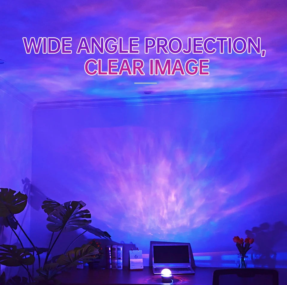 LED Galaxy Projector Night Light – Aurora Star Projector with Remote Control, 7 Color Modes & USB Powered
