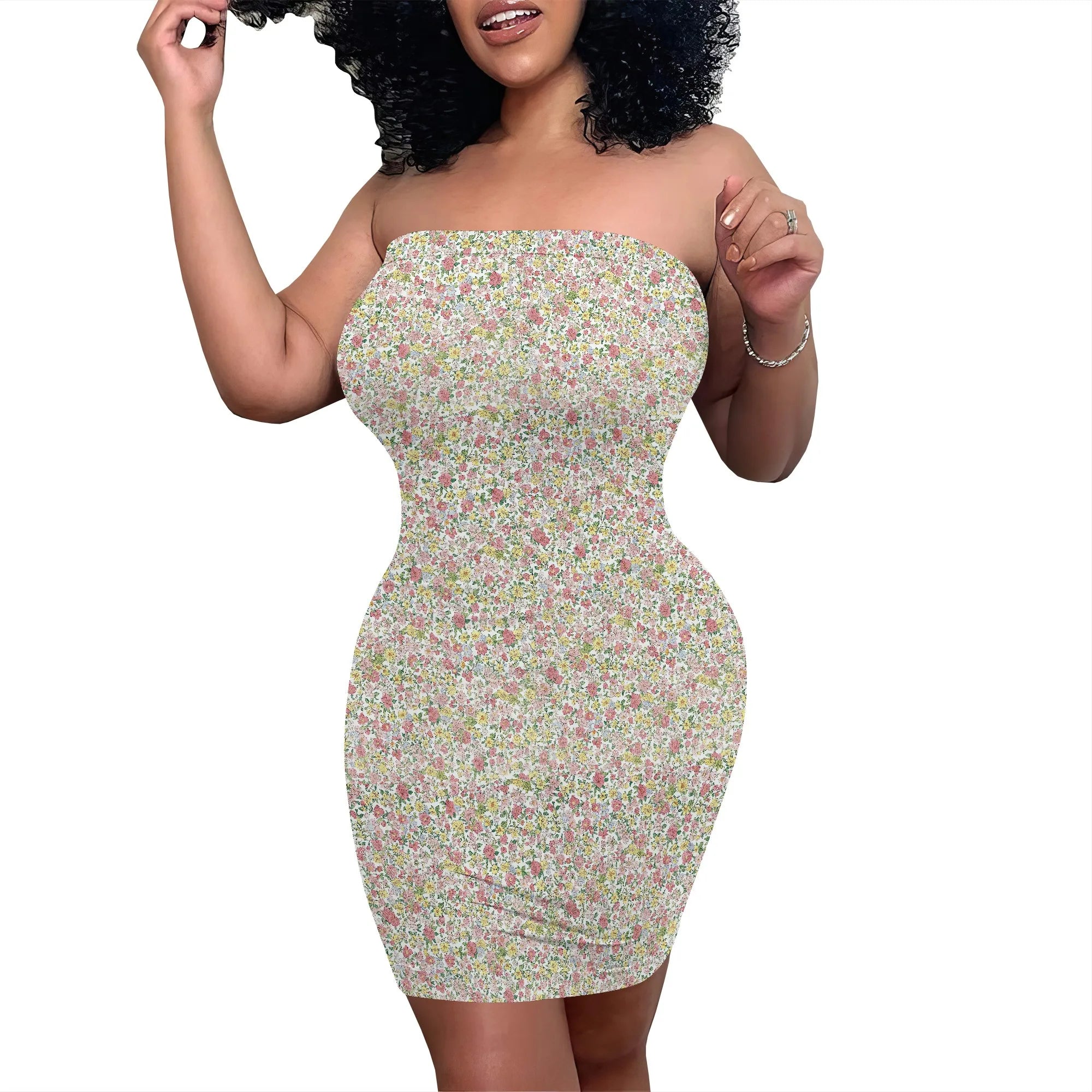 Women's Summer Strapless Mini Dress