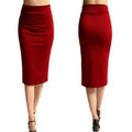 Women's High Waist Stretchy Pencil Skirt