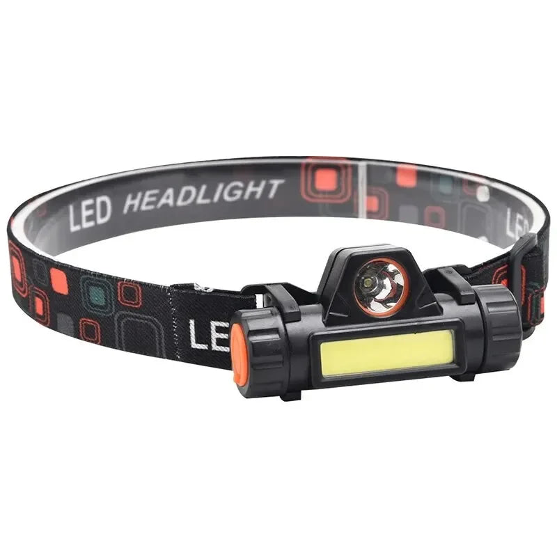 LED Head Mounted Magnetic Flashlight for Night Fishing - Outdoor Headlights with Long Battery Life Strong Light Charging