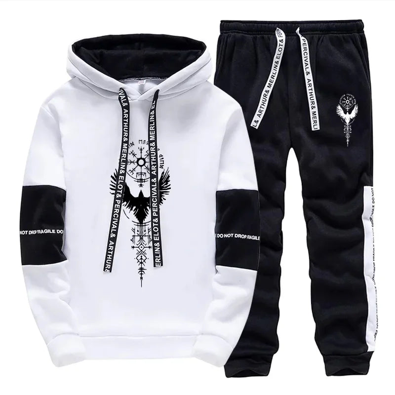 Casual Men's Hooded Tracksuit Comfortable Quality Outdoor Daily Sports 2026 Spring Hot Sales Single Sweatshirts And Sweatpants