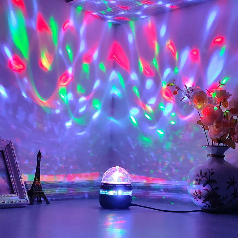 LED Galaxy Projector Night Light – Aurora Star Projector with Remote Control, 7 Color Modes & USB Powered