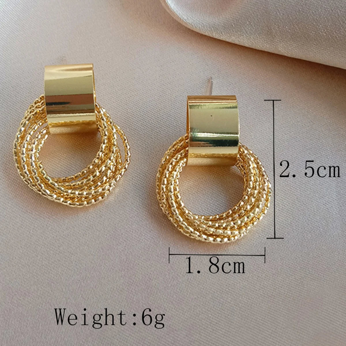 Minimalist, Personalized, Elegant Earrings with a Sense of Luxury and Versatility, Earrings with Loops, and Light Luxury Earring