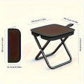 Portable Folding Stool with Handle, Outdoor Camping Fishing Stool, Zipper Stool for Outdoor