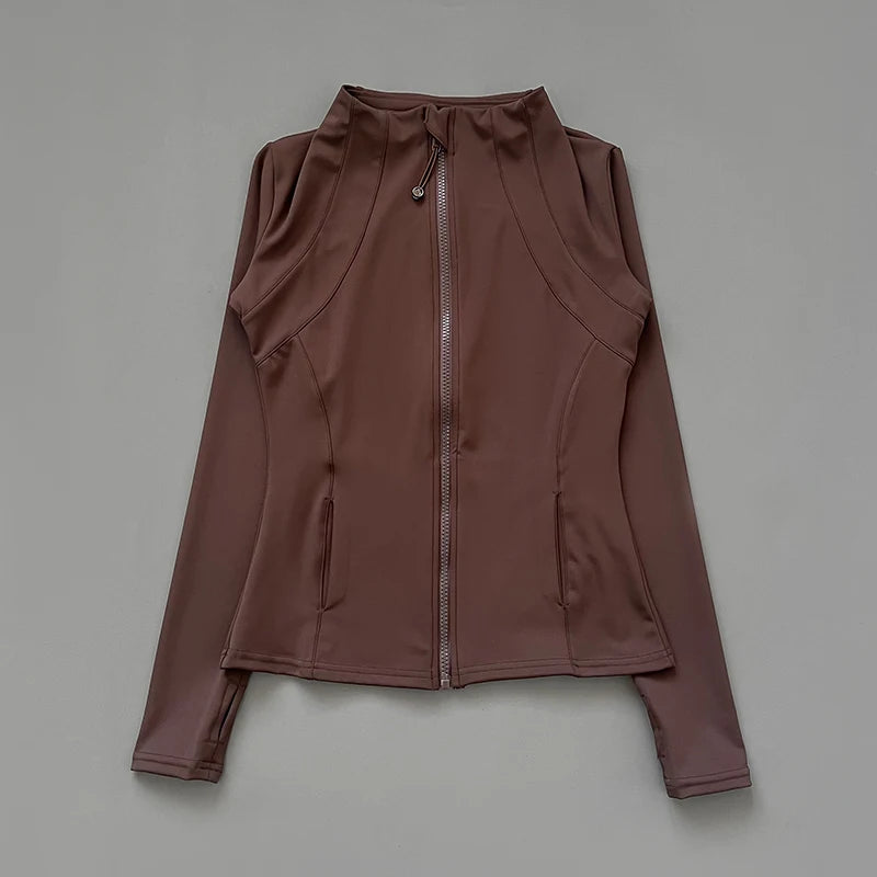 Women's Zip-Up Fitness Yoga Jacket