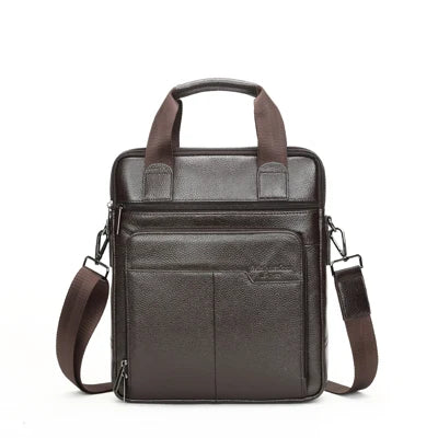 MEIGARDASS Genuine Leather Business Briefcase Men Travel Shoulder Messenger Bags Male Document Handbags Laptop Computer Bag