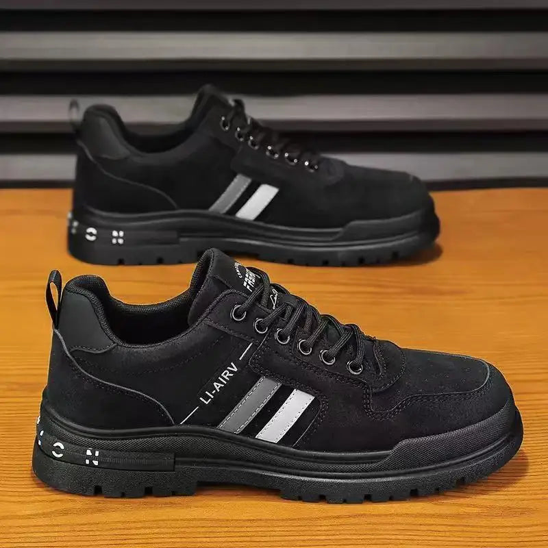 Spring and Summer Plus-size Shoes Outdoor Anti-slip Work Shoes Leather Sports Shoes Lightweight and Breathable Men's Sneaker