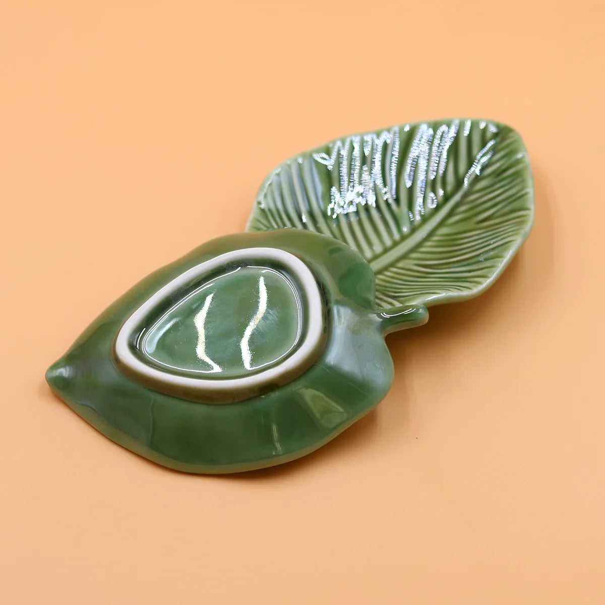 1Pcs Leaf-Shaped Jewelry Organizer Tray for Rings, Earrings, Bracelets & Keys‌ Storage Tray