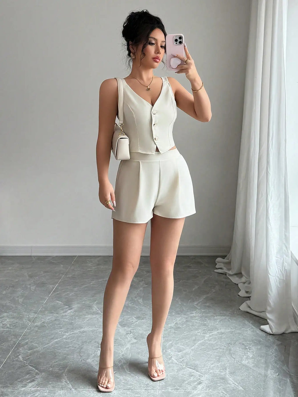 Women's Vest & Shorts Two-Piece Set