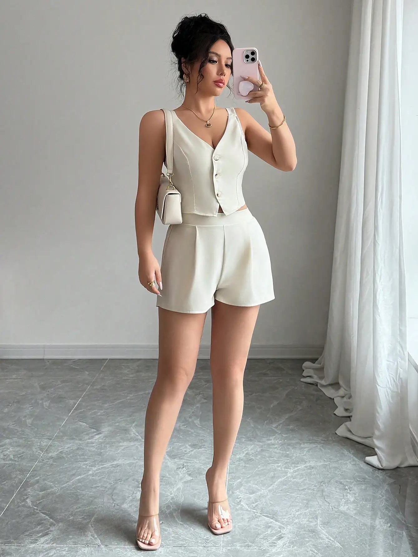 Women's Vest & Shorts Two-Piece Set