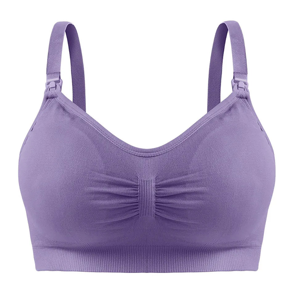 High Quality Plus Size Nursing Bra Breathable Women Breastfeeding Underwear Seamless Maternity Bra Push Up