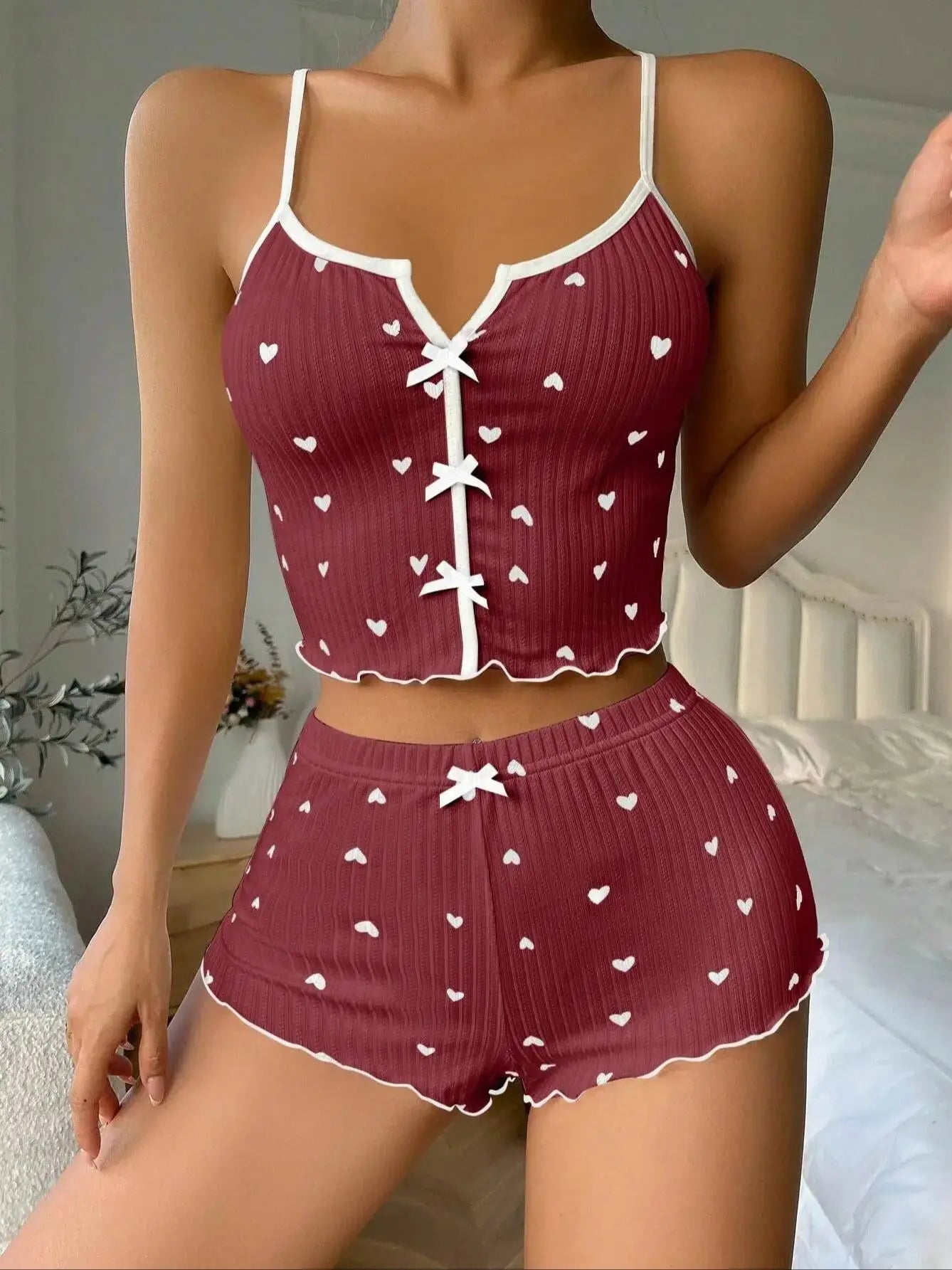 Cute Cami & Shorts Pajama Outfit