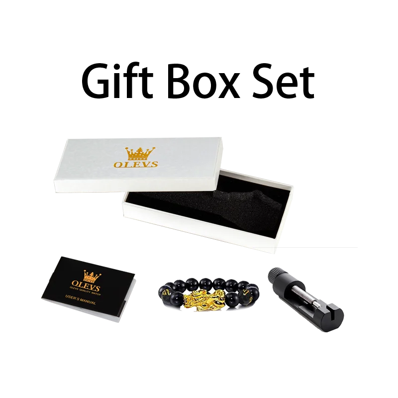 OLEVS luxury brand men's watches Chronograph waterproof date Gold luminous quartz watch for man Original wristwatch with the box