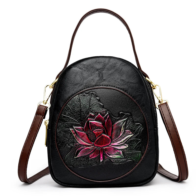 Casual Many Pockets Women PU Leather Handbag Purse 2024 Luxury Designer Shoulder Crossbody Sac High Quality Ladies Messenger Bag