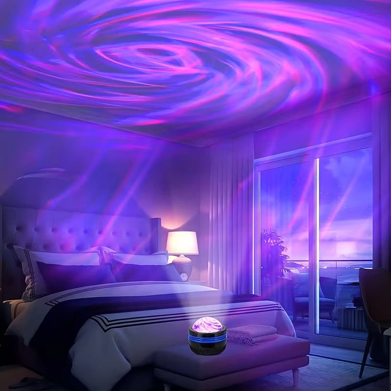 LED Galaxy Projector Night Light – Aurora Star Projector with Remote Control, 7 Color Modes & USB Powered