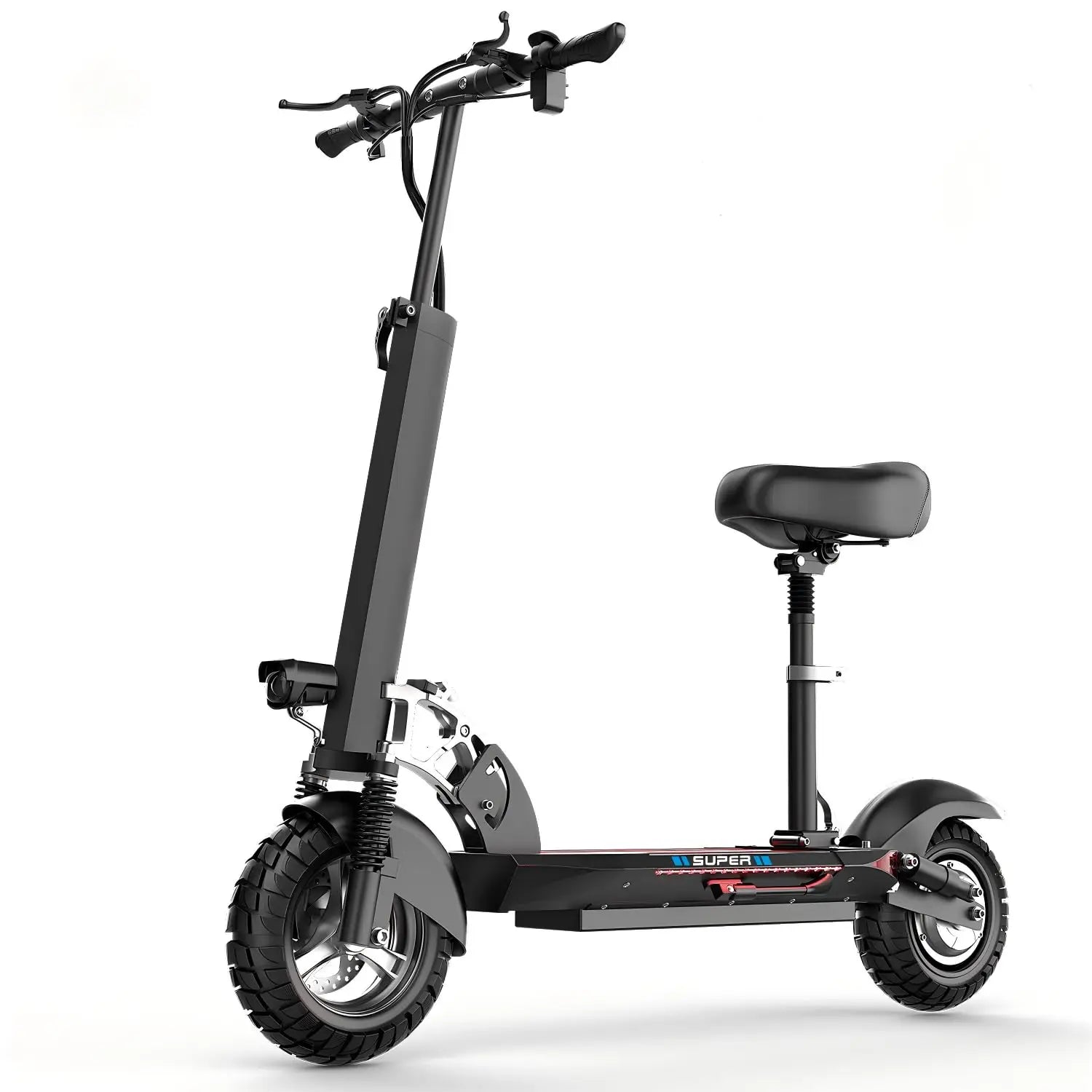 1200W Peak Dual Motor Electric Scooter with Seat, 48V 15AH 27 MPH,Up to 45+ Miles, UL2272 Certified Foldable, Customized