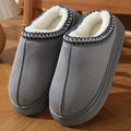 Platform Fluffy Slippers Women House Flats Fashion Plush Winter Designer Shoes Ladies Home Elegant Casual Footwear Large Size