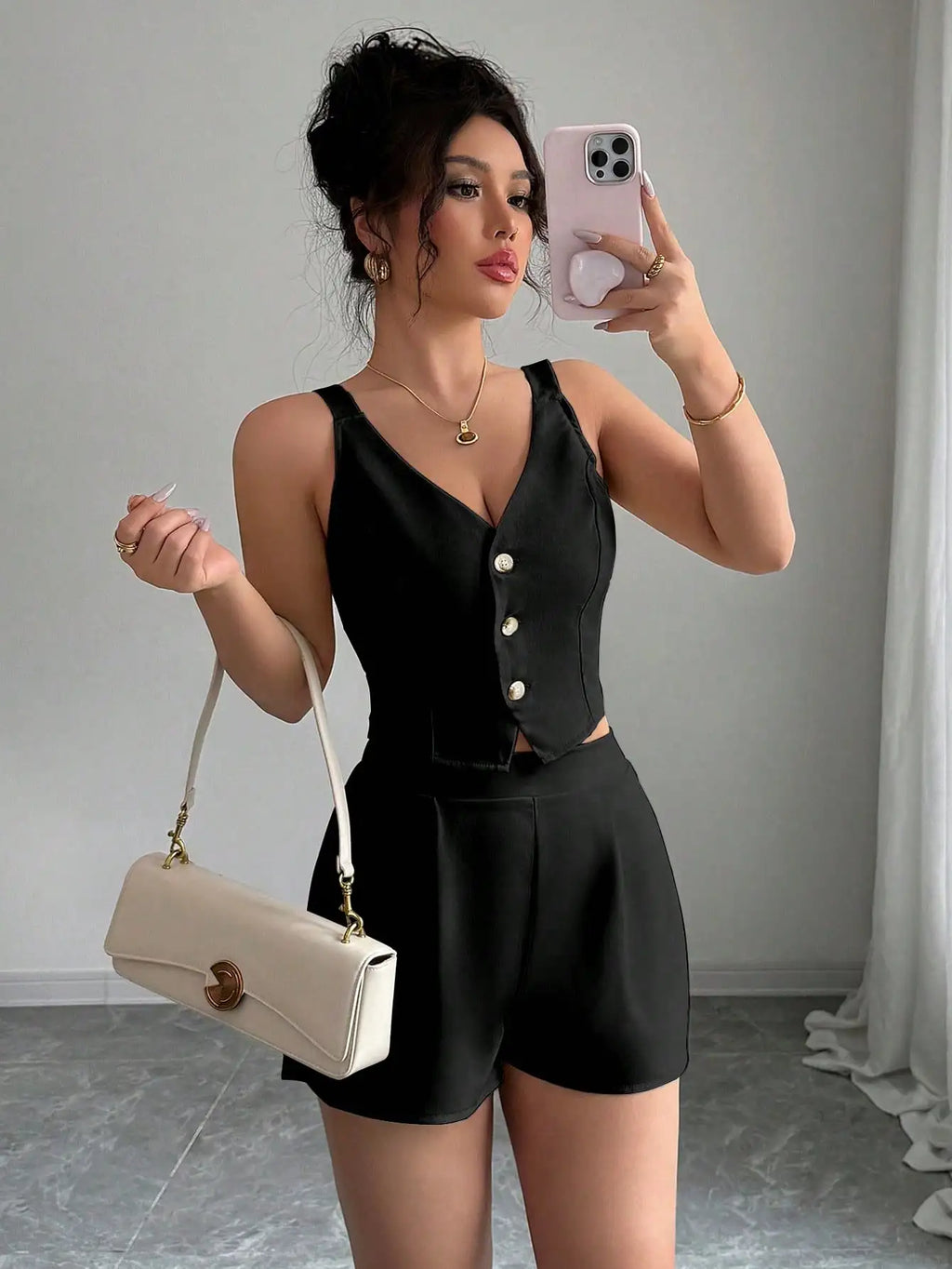 Women's Vest & Shorts Two-Piece Set