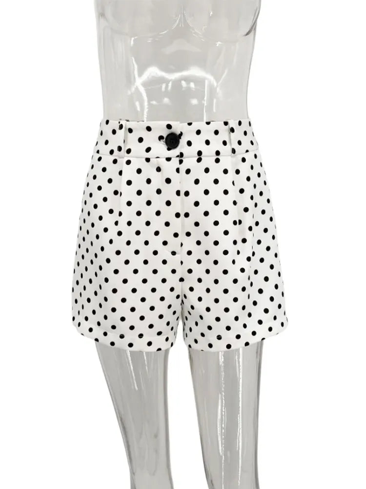 Women's Polka Dot Shorts Set