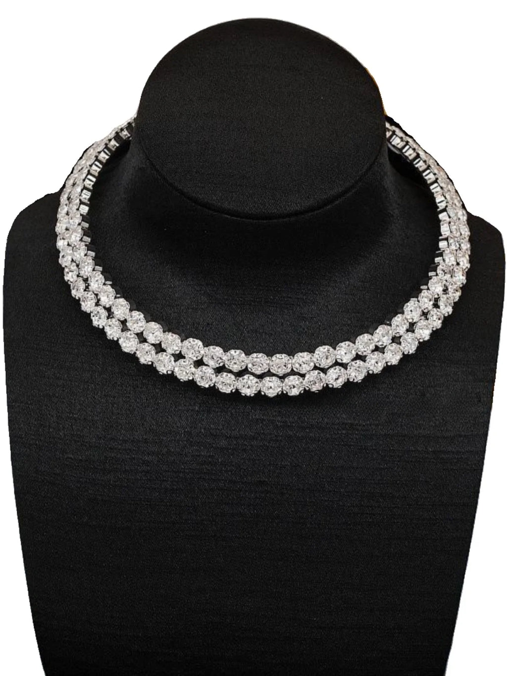 Bling Diamond Choker Nelace Ele Layering Silver Alloy Women's Faion Jewelry Ins Trend Lobone Chain