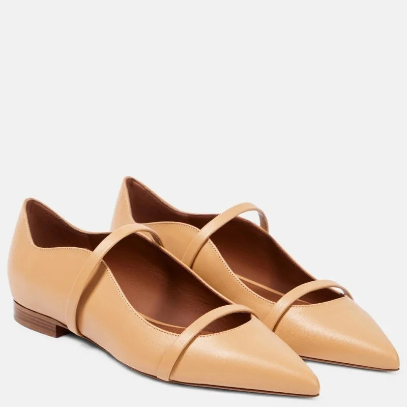 Fashion Women Autumn High Heels Shoes Pointed Toe Slip-On Square Heeled Ladies Pumps Ladies Metal Decoration Shallow Shoes