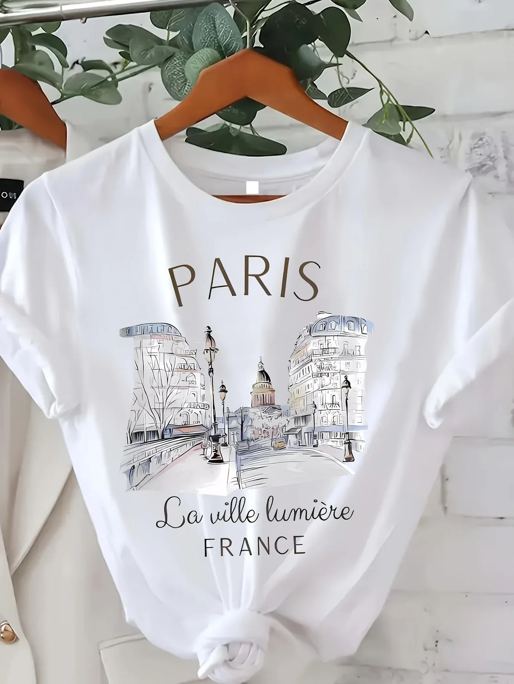 Women's Casual Paris Graphic T-Shirt
